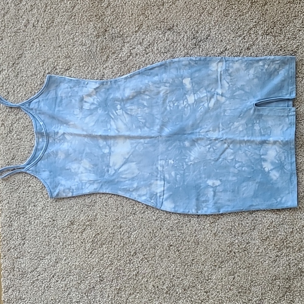 Wild Fable blue watercolor bodycon dress